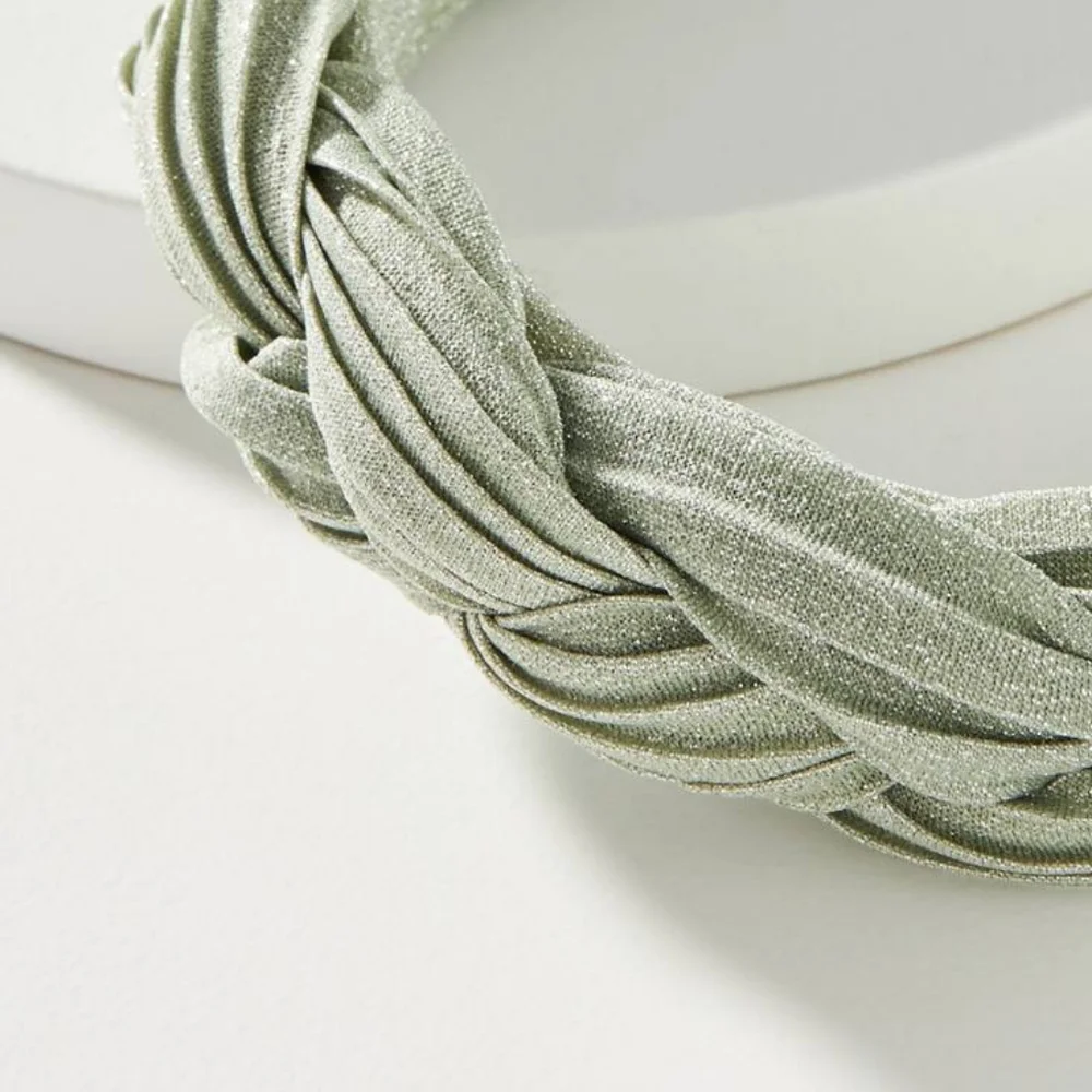 HTF Anthropologie Shimmer Braided Headband - Picture 2 of 2